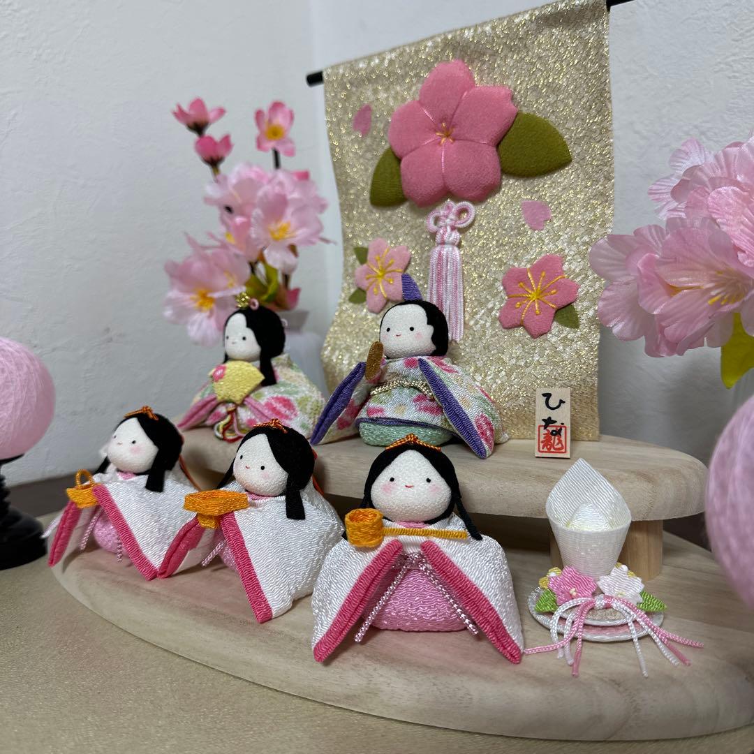 【新品】リュウコドウ ひな祭り 雛人形セット ぽてりひな