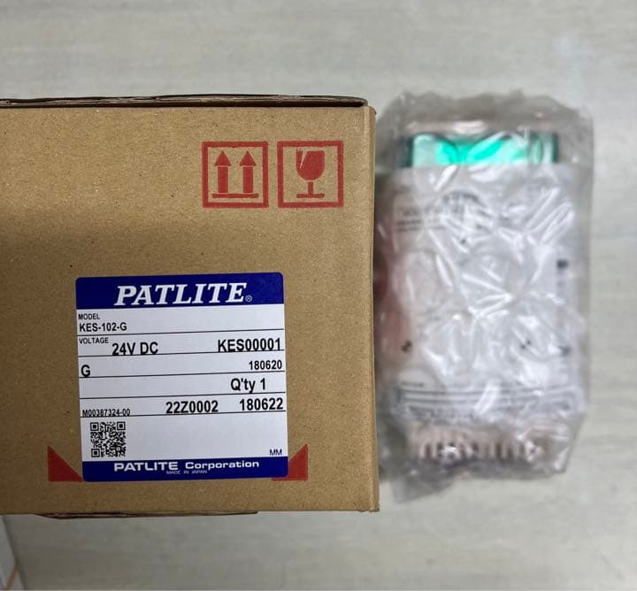 【未使用品】パトライト製LED小型積層回転灯KES-102-G【販売単位：1個】